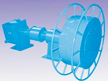 Heavy hammer type cable drum